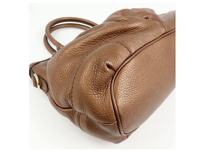 Autre Marque GUCCI Sukey Interlocking G Borsa a tracolla 2Way in pelle Bronze 247902 - vista 12