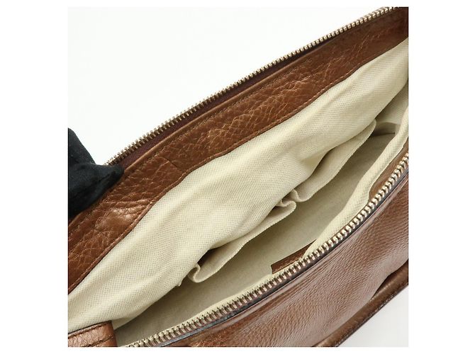 Autre Marque GUCCI Sukey Interlocking G Borsa a tracolla 2Way in pelle Bronze 247902 - vista 21