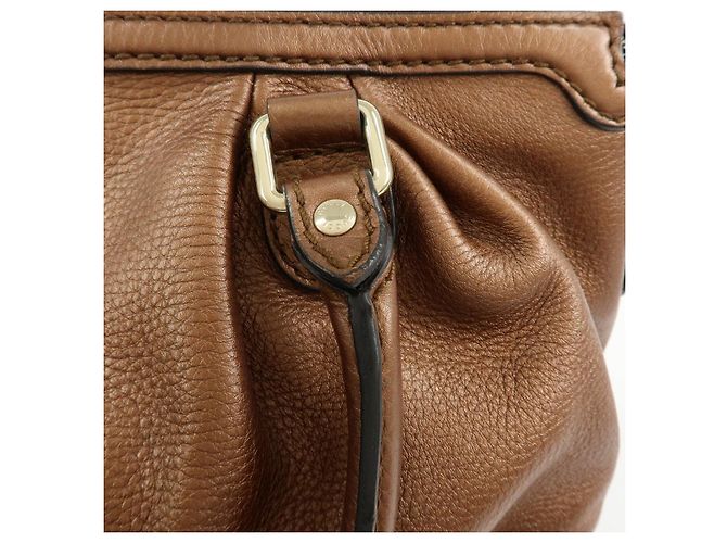 Autre Marque GUCCI Sukey Interlocking G Borsa a tracolla 2Way in pelle Bronze 247902 - vista 8