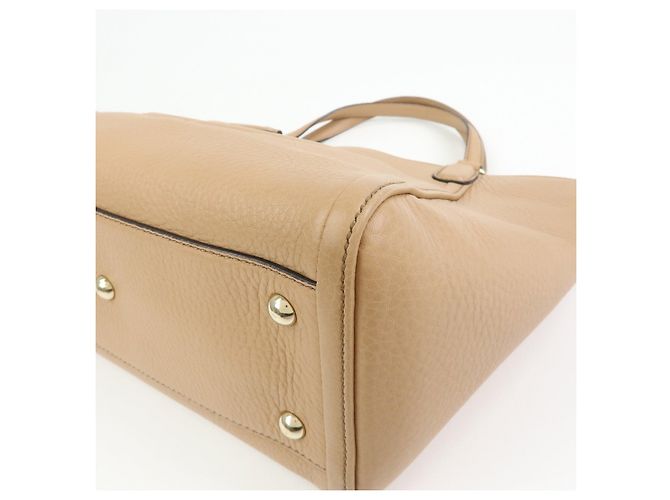 Borsa a mano 2Way in pelle GUCCI SOHO Interlocking G Beige 369176 - vista 11