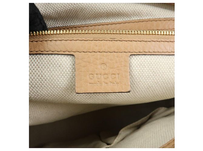 Borsa a mano 2Way in pelle GUCCI SOHO Interlocking G Beige 369176 - vista 22