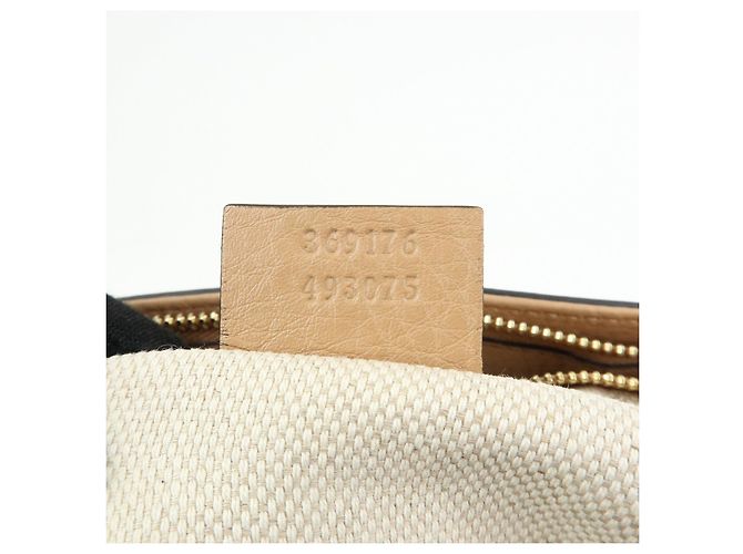 Borsa a mano 2Way in pelle GUCCI SOHO Interlocking G Beige 369176 - vista 23