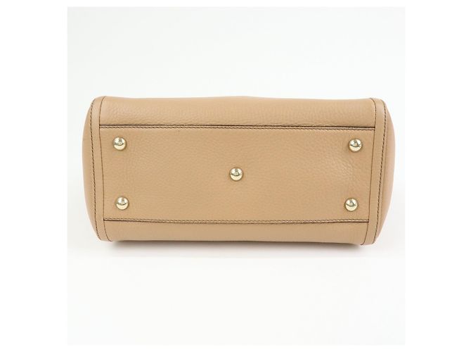 Borsa a mano 2Way in pelle GUCCI SOHO Interlocking G Beige 369176 - vista 5