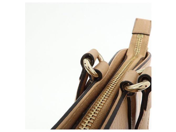 Borsa a mano 2Way in pelle GUCCI SOHO Interlocking G Beige 369176 - vista 7