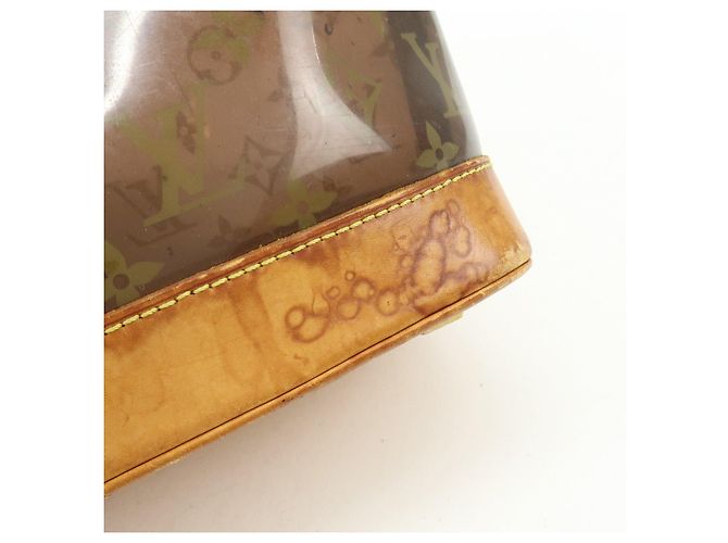 Borsa Tote Louis Vuitton Monogram Cabas Ambre PM Trasparente Marrone M92502 - vista 18