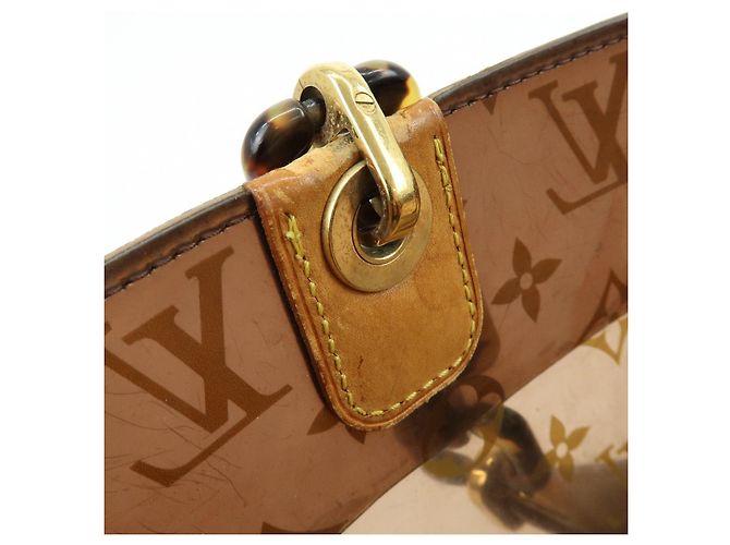 Borsa Tote Louis Vuitton Monogram Cabas Ambre PM Trasparente Marrone M92502 - vista 21