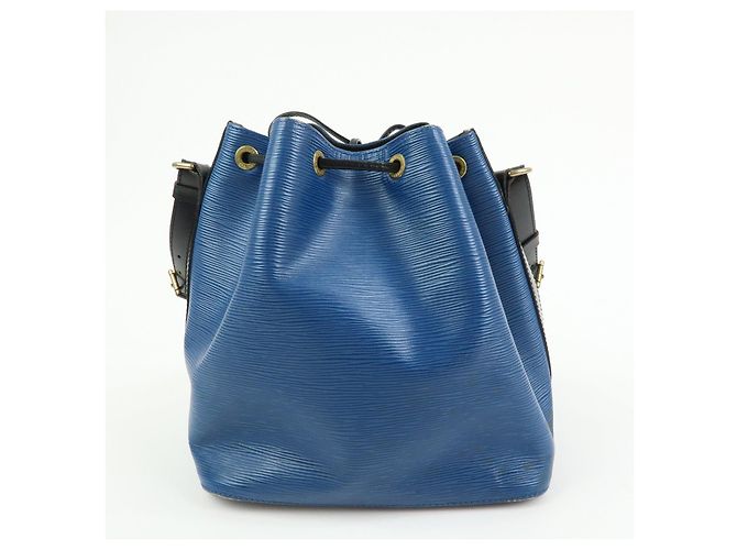 Borsa a tracolla Louis Vuitton Epi Petit Noe Bicolor Blue Noir Ｍ44152 - vista 2
