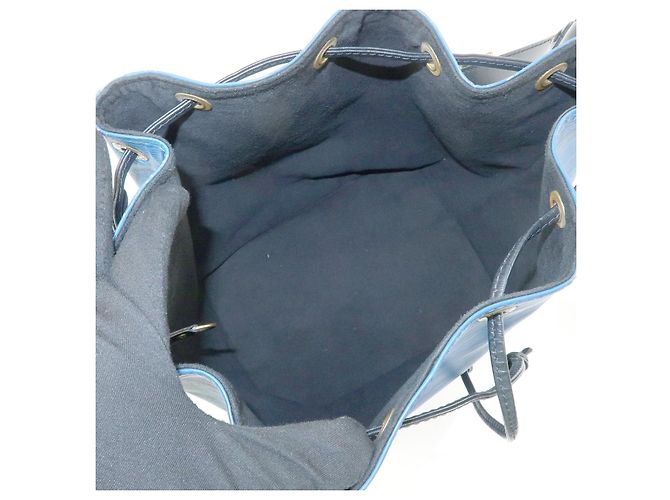 Borsa a tracolla Louis Vuitton Epi Petit Noe Bicolor Blue Noir Ｍ44152 - vista 20