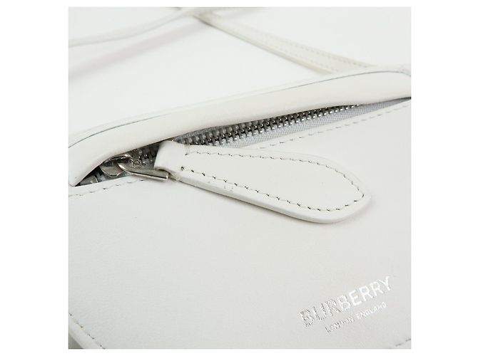 BURBERRY Borsa a tracolla in pelle Borsa crossbody Bianca - vista 14