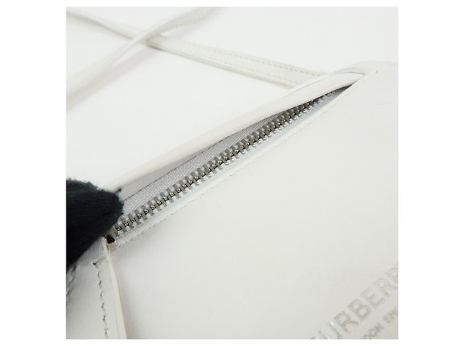 BURBERRY Borsa a tracolla in pelle Borsa crossbody Bianca - vista 16
