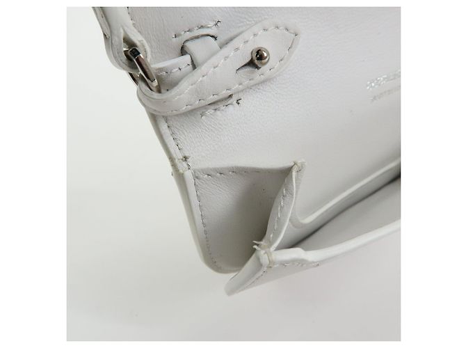 BURBERRY Borsa a tracolla in pelle Borsa crossbody Bianca - vista 22