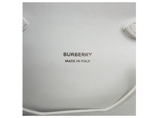 BURBERRY Borsa a tracolla in pelle Borsa crossbody Bianca - vista 24
