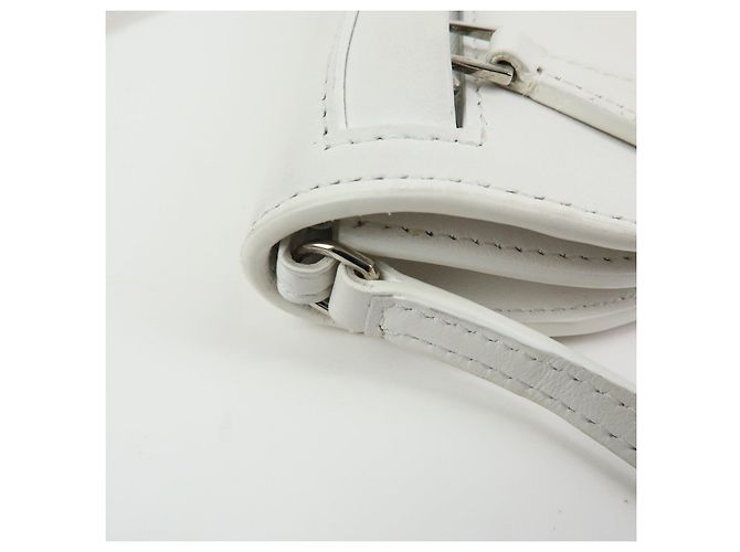 BURBERRY Borsa a tracolla in pelle Borsa crossbody Bianca - vista 9