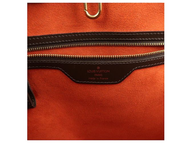 Borsa a mano Louis Vuitton Damier Canvas Leather Manosque GM N51120 - vista 23