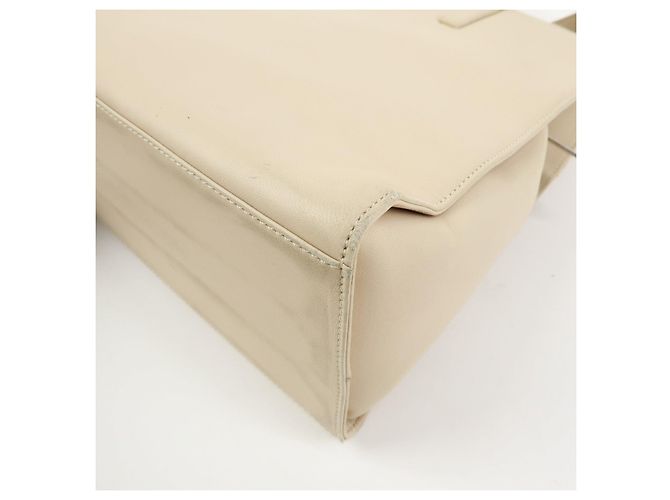 LOEWE Borsa 2Way in pelle nappa Anagram Borsa a mano e a tracolla Ivory - vista 14