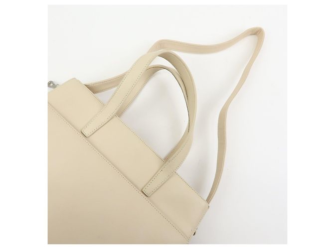 LOEWE Borsa 2Way in pelle nappa Anagram Borsa a mano e a tracolla Ivory - vista 6