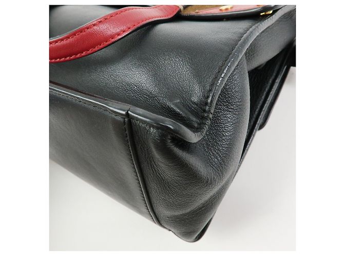FENDI Borsa 2Way Flip in pelle e camoscio Borsa a mano e a tracolla Nera 8BT302 - vista 11