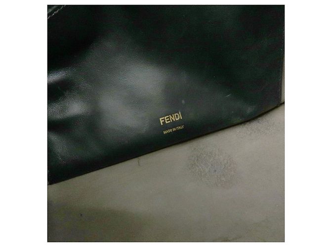 FENDI Borsa 2Way Flip in pelle e camoscio Borsa a mano e a tracolla Nera 8BT302 - vista 24