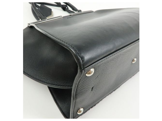 FENDI Trois Jours Borsa a mano e a tracolla 2Way in pelle e pony hair 8BH279 - vista 12