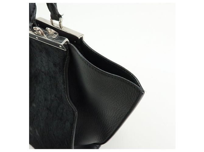 FENDI Trois Jours Borsa a mano e a tracolla 2Way in pelle e pony hair 8BH279 - vista 14