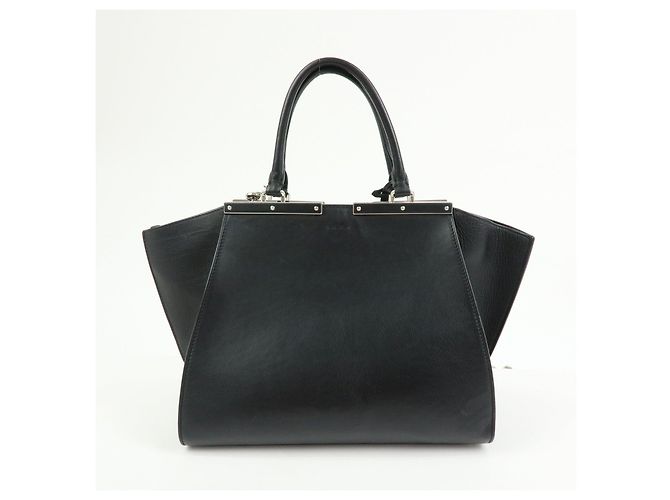 FENDI Trois Jours Borsa a mano e a tracolla 2Way in pelle e pony hair 8BH279 - vista 2