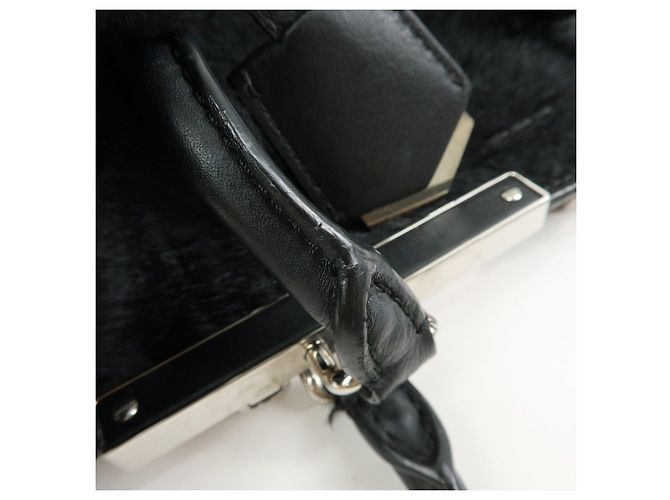 FENDI Trois Jours Borsa a mano e a tracolla 2Way in pelle e pony hair 8BH279 - vista 9