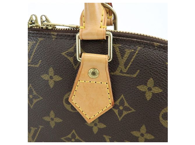Louis Vuitton Monogram Alma Canvas Leather Hand Bag Brown M51130 - vista 10