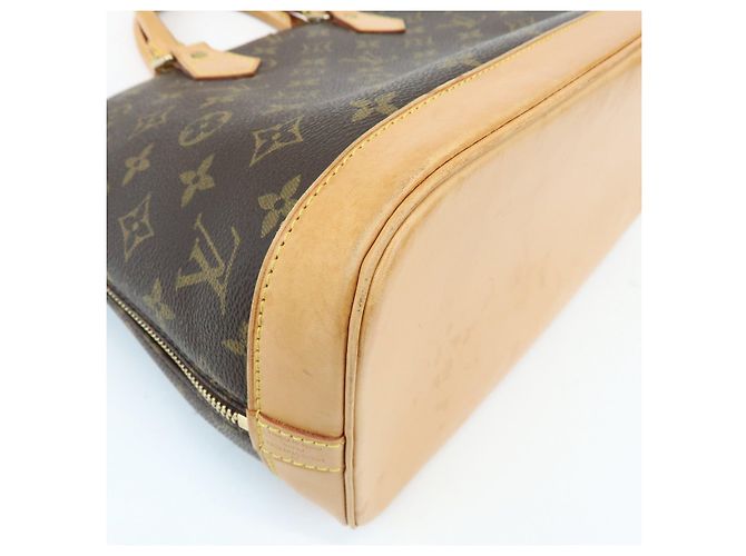 Louis Vuitton Monogram Alma Canvas Leather Hand Bag Brown M51130 - vista 11
