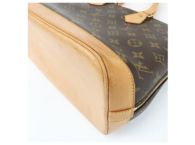 Louis Vuitton Monogram Alma Canvas Leather Hand Bag Brown M51130 - vista 12