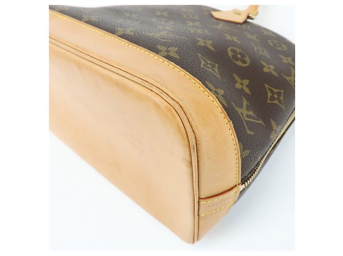 Louis Vuitton Monogram Alma Canvas Leather Hand Bag Brown M51130 - vista 14