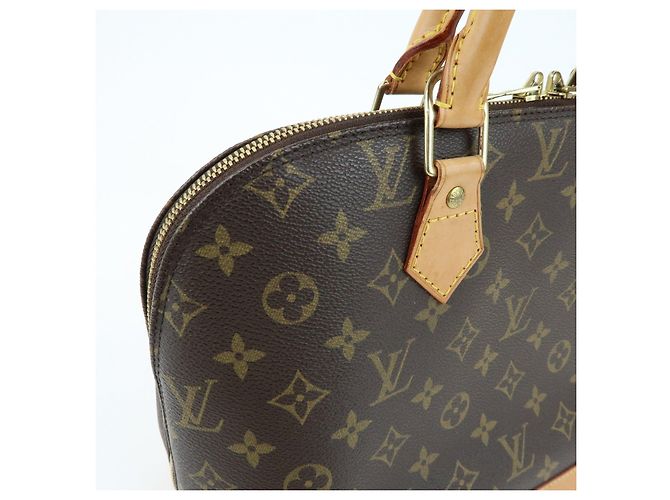 Louis Vuitton Monogram Alma Canvas Leather Hand Bag Brown M51130 - vista 16