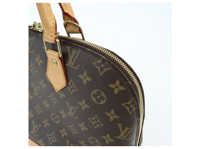 Louis Vuitton Monogram Alma Canvas Leather Hand Bag Brown M51130 - vista 17