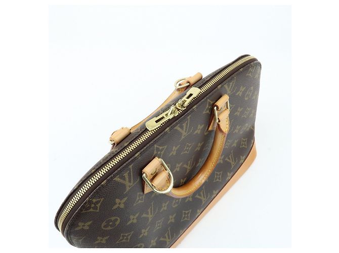 Louis Vuitton Monogram Alma Canvas Leather Hand Bag Brown M51130 - vista 18