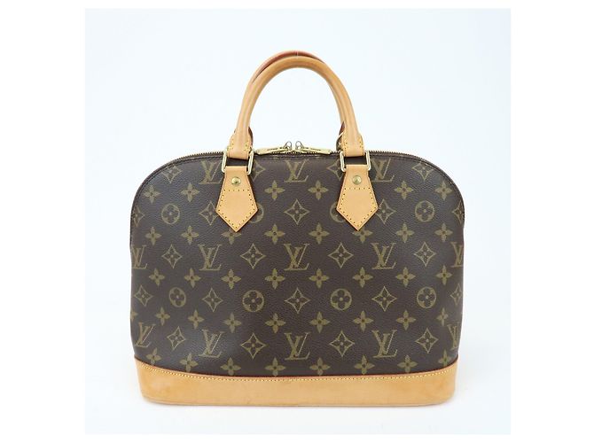 Louis Vuitton Monogram Alma Canvas Leather Hand Bag Brown M51130 - vista 2