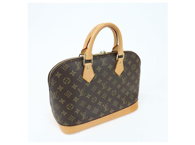Louis Vuitton Monogram Alma Canvas Leather Hand Bag Brown M51130 - vista 4