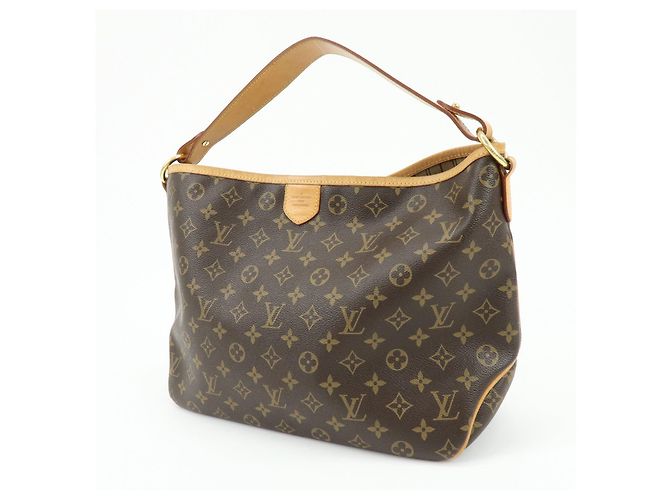 Borsa a tracolla Louis Vuitton Monogram Delightful PM Brown M40352 - vista 3
