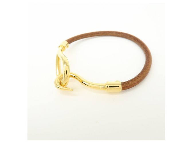 Hermès Bracciale HERMES Jumbo Choker in pelle Brown Gold - vista 3