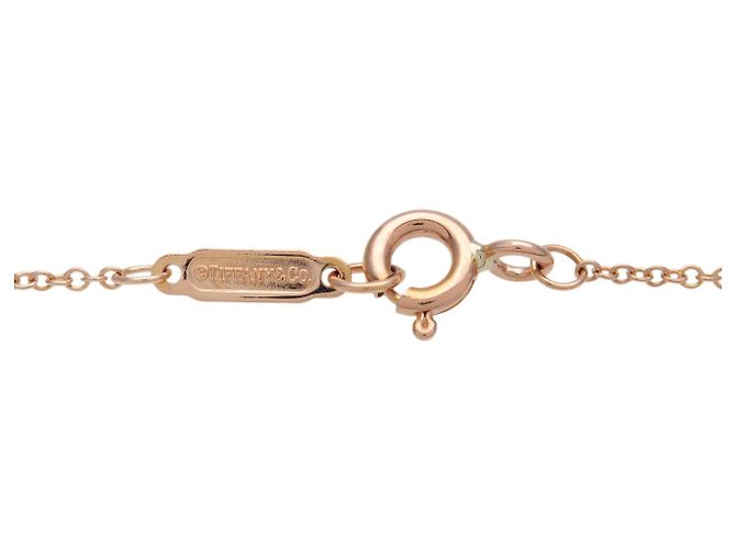 Collana Tiffany & Co Atlas Bar 3P Diamond K18 750PG Rose Gold - vista 4
