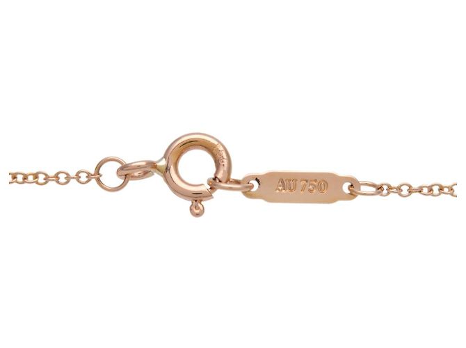Collana Tiffany & Co Atlas Bar 3P Diamond K18 750PG Rose Gold - vista 5