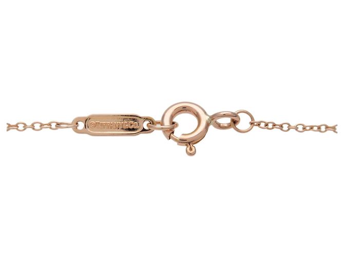 Collana Tiffany & Co Small Cross 11P Diamanti K18 750PG Oro Rosa - vista 4