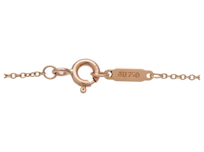 Collana Tiffany & Co Small Cross 11P Diamanti K18 750PG Oro Rosa - vista 5