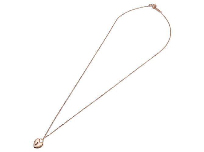 Collana Tiffany & Co Heart Lock K18 750PG Rose Gold - vista 3