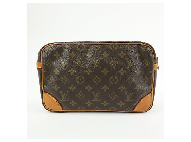 Louis Vuitton Monogram Compiegne 28 Pouch Clutch Bag Brown M51845 - vista 2
