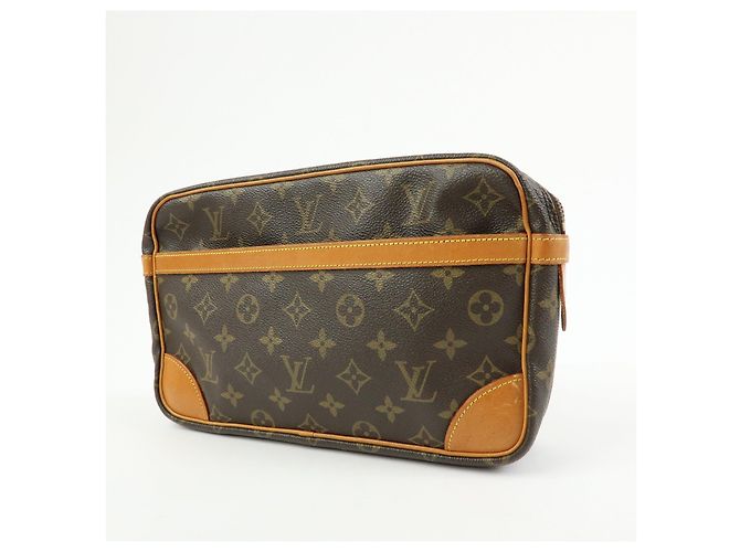 Louis Vuitton Monogram Compiegne 28 Pouch Clutch Bag Brown M51845 - vista 3