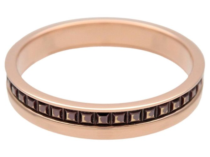 Boucheron Anello Quatre Classic Half K18 750PG Brown PVD US9.5 EU61 - vista 2