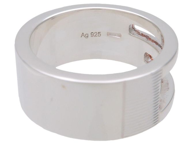 GUCCI Anello G Ring Cut Out SV925 Argento #9 US4.5 EU48 HK9.5 - vista 5
