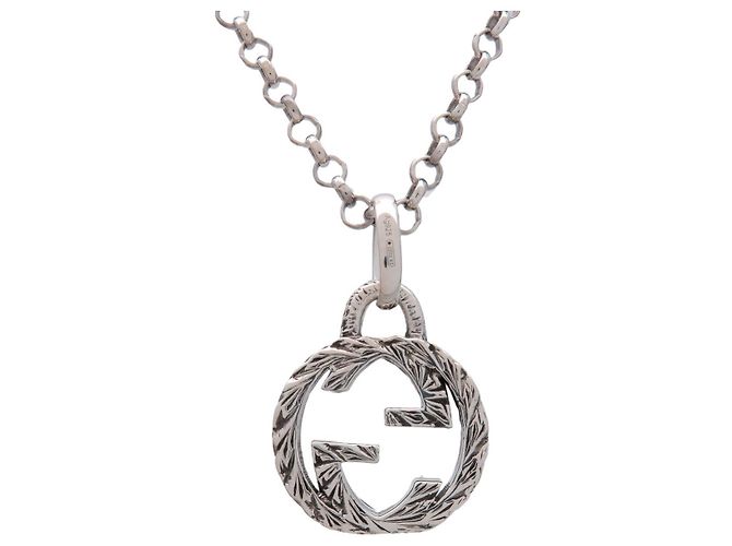 Collana GUCCI Interlocking G Arabesque SV925 Silver - vista 2