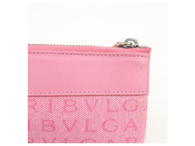 Bulgari Borsa a tracolla e a spalla BVLGARI Logomania in tela e pelle Rosa - vista 14