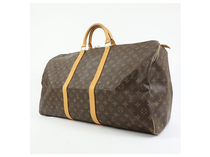 Louis Vuitton Monogram Keep All 60 Boston Bag Brown M41422 - vista 3