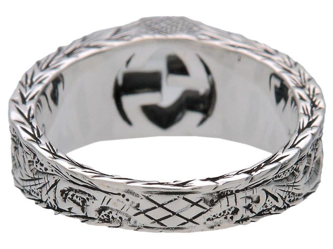 GUCCI Interlocking G Arabesque Ring SV925 Silver #9 US5 EU49 HK10.5 - Ansicht 2
